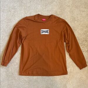 Supreme Woven Label Long Sleeve Top